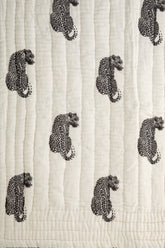 Wild Leopard Organik Pamuk El Yapımı Yatak Örtüsü - uniqlooms.com